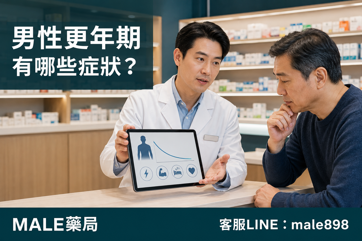 男性更年期有哪些症狀？低睪固酮與性慾下降解析